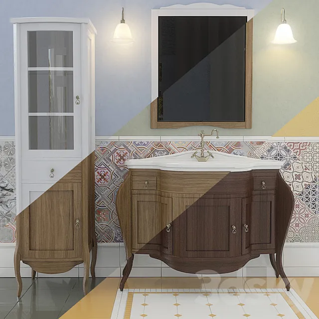 Set of bathroom furniture Marian 3ds Max