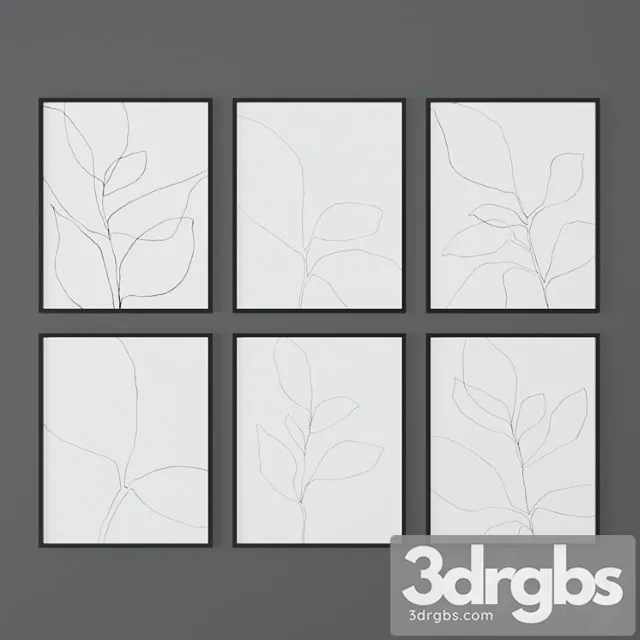 Set Of Botanical Posters From Minimalinstant 3dsmax Download