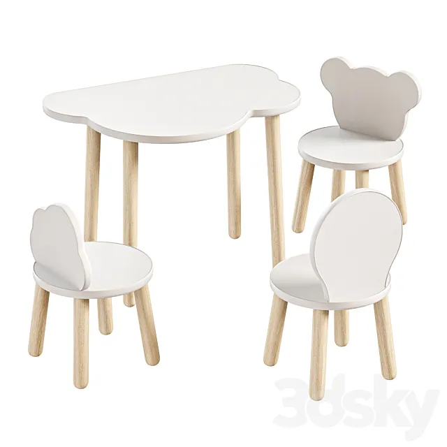 Set of children’s furniture Todi 3ds Max