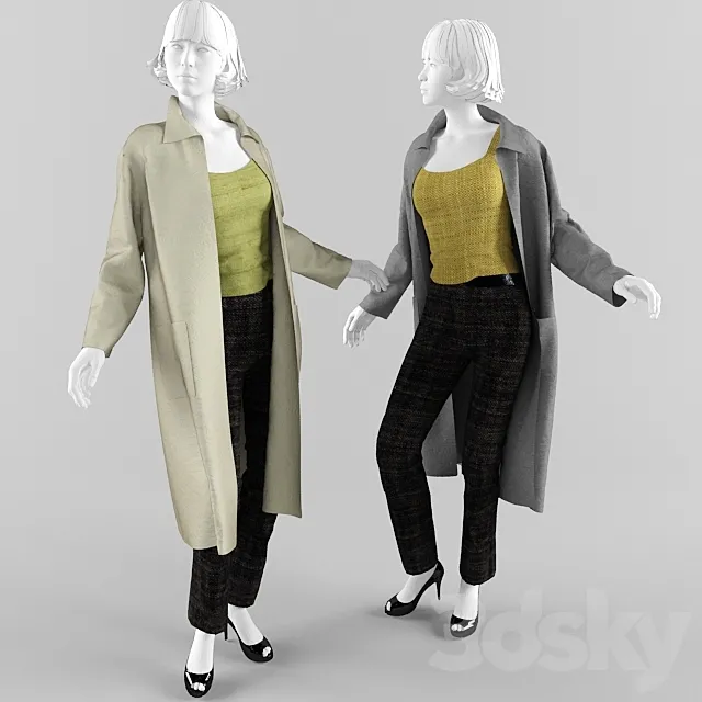 set of clothes 3ds Max