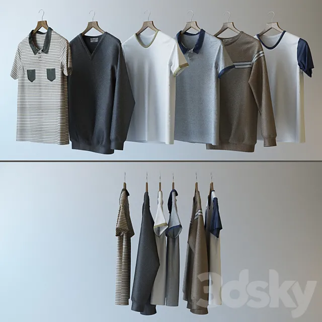 Set of clothes 3DSMax File