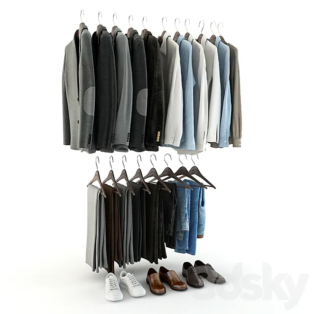 Set of clothes_06 3ds Max