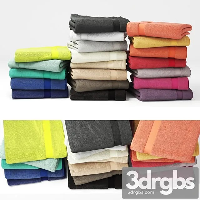 Set of Colorful Towels 2 3dsmax Download