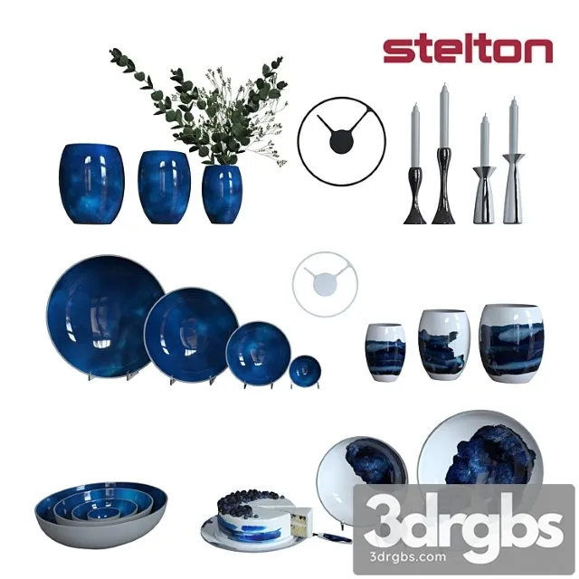 Set of cookware stelton stockholm and cake 3dsmax Download