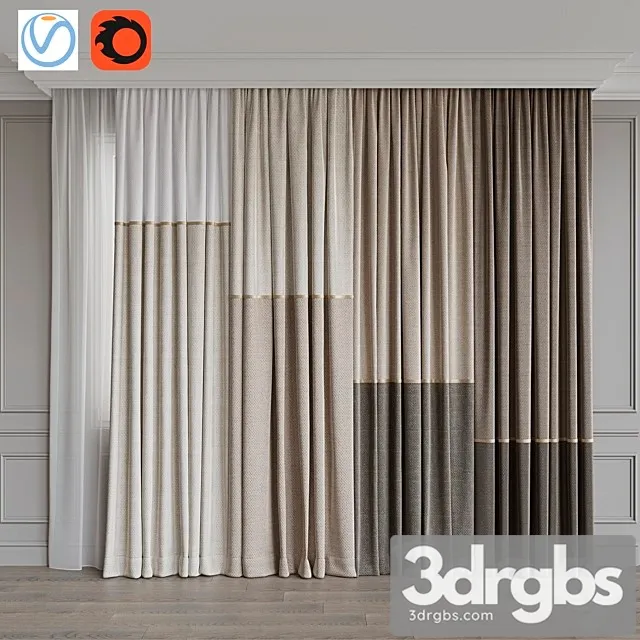 Set of Curtains 3dsmax Download