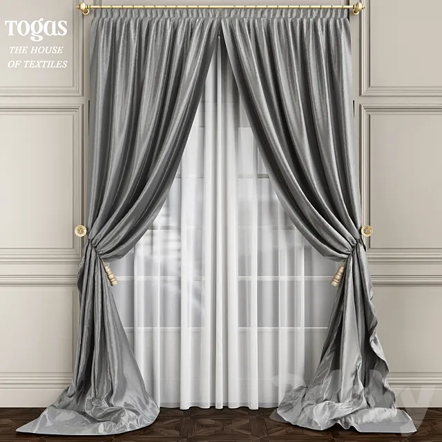 Set of curtains Artemis 3ds Max