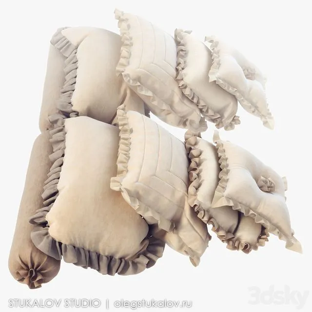 Set of cushions 3dsMax Model