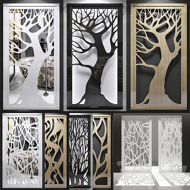 Set of decorative panels_15 3DS Max Model