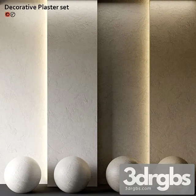 Set of decorative plaster