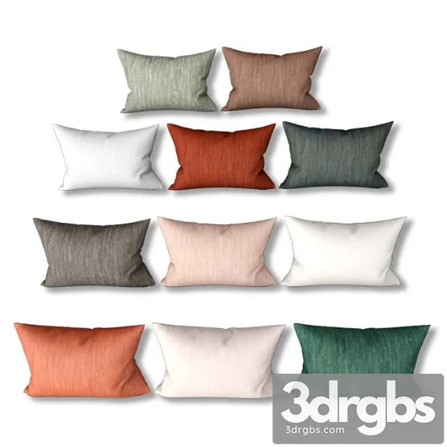 Set of Decorative Sofa Pillows Network 002 3dsmax Download
