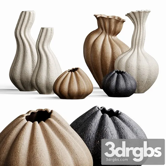 Set Of Decorative Vases Malene Knudsen 3dsmax Download