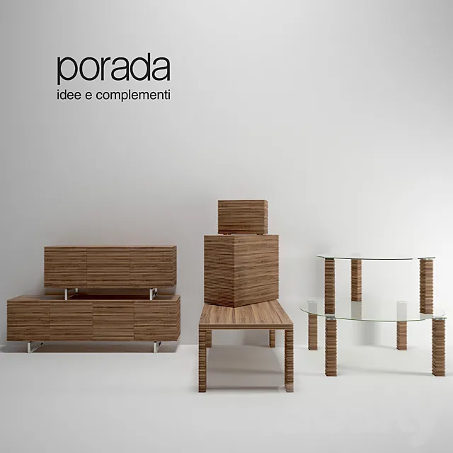 set of furniture from riga porada 3ds Max