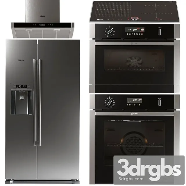Set Of Kitchen Appliances Neff 3 3dsmax Download
