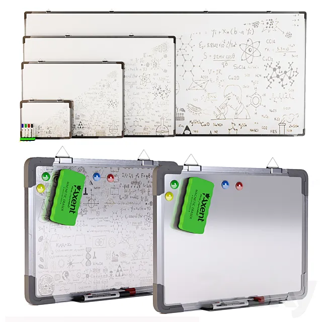 Set of magnetic boards FORPUS 3DSMax File
