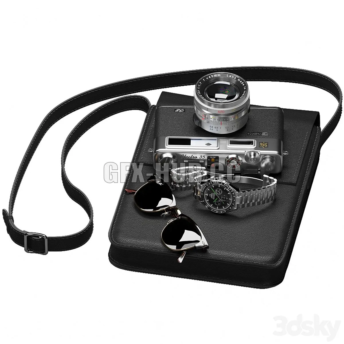 Set of men’s accessories 3dsMax Model