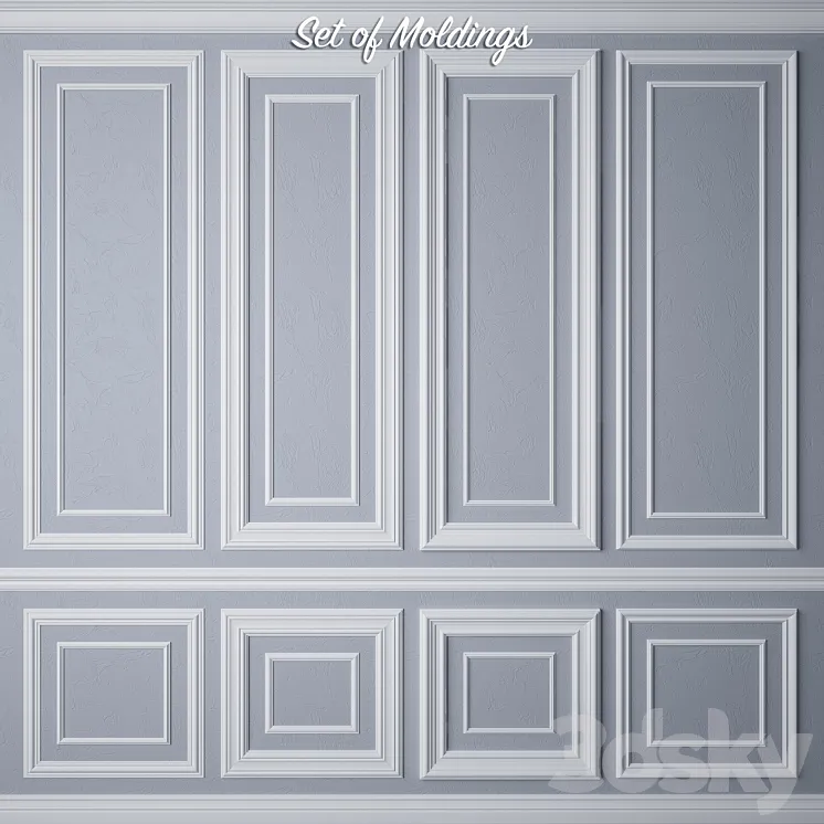 Set of Moldings 3DS Max