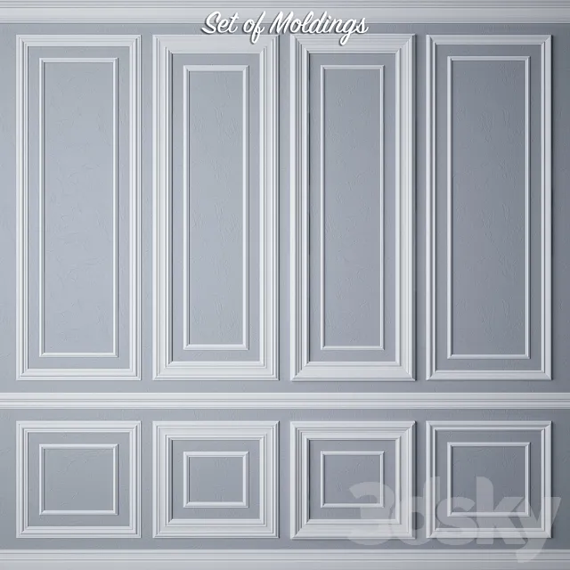 Set of Moldings 3DSMax File