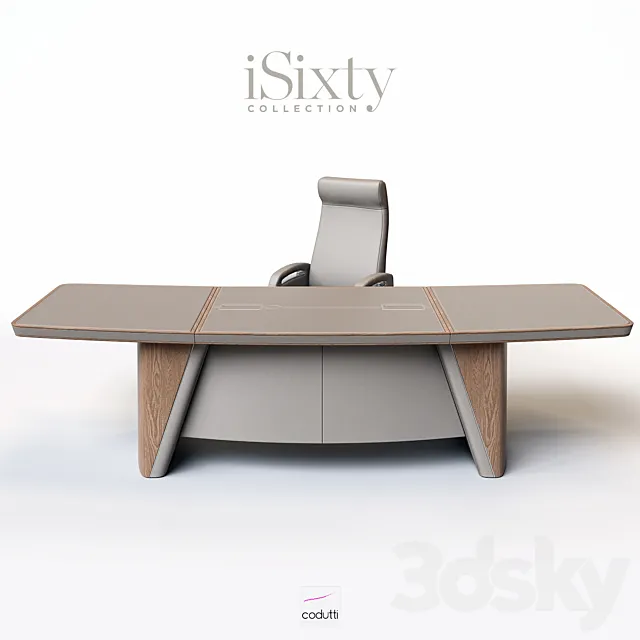 Set of office furniture Codutti _ iSixty 3DS Max Model