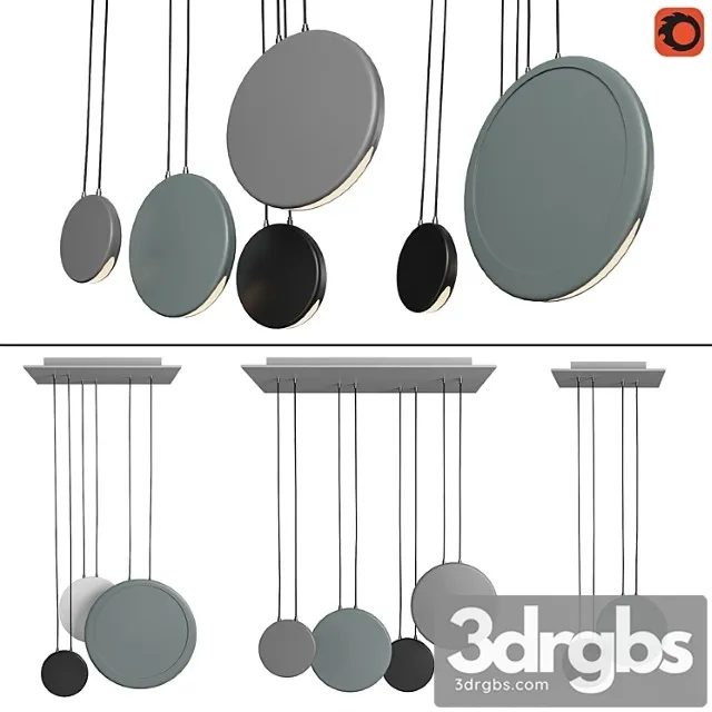 Set of pendant lights in the scandinavian style 2