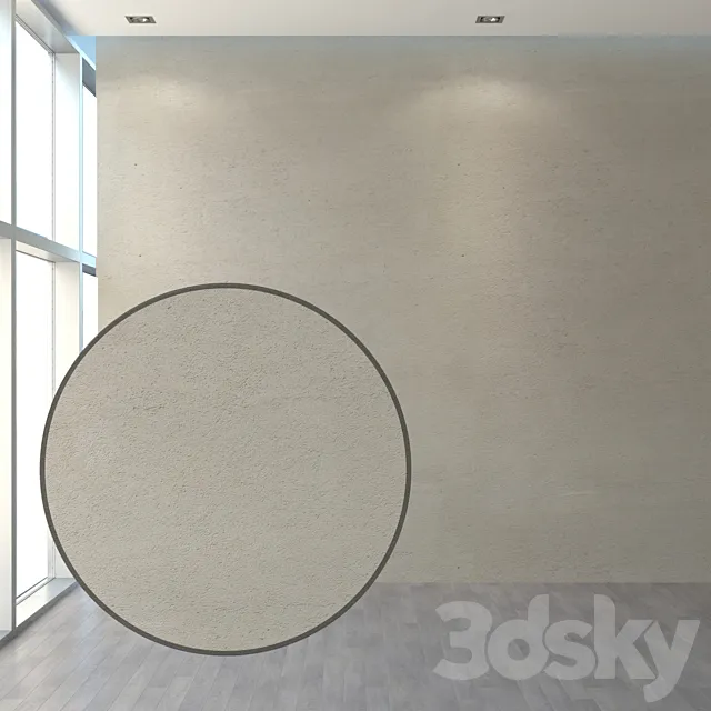 Set of plaster for the facade and interior 3DS Max Model