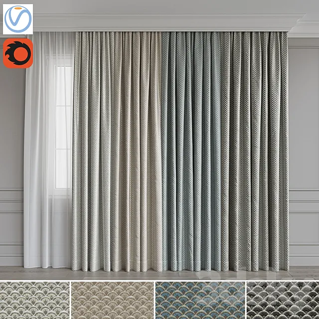 Set of portieres 47 3ds Max