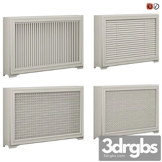 Set of radiator screen decorative 02