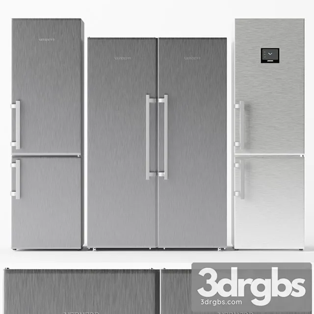 Set of refrigerators liebherr 2 3dsmax Download