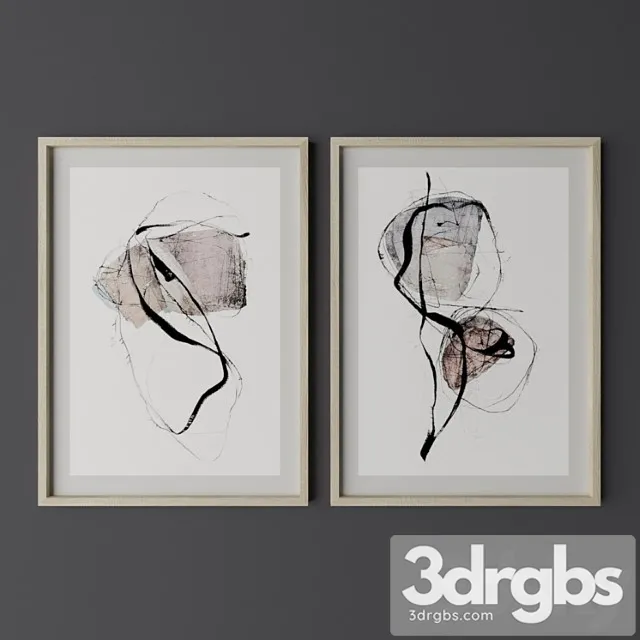 Set of the paintings 5 3dsmax Download