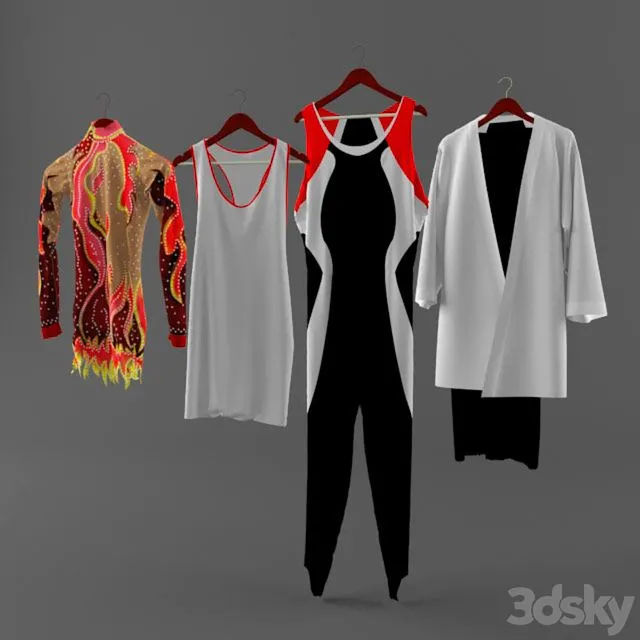 Set of Tracksuits 3dsMax Model
