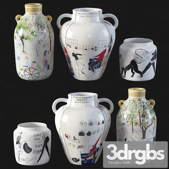 Set of vases by daphne christoforou