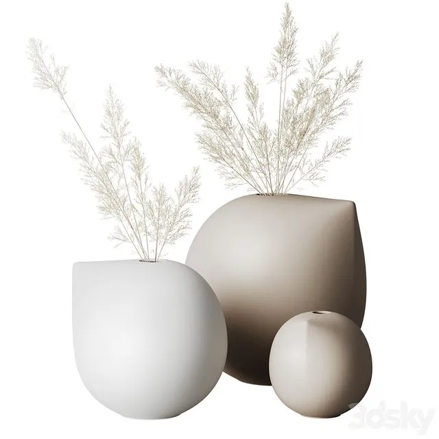 Set of vases DBKD Nib 3dsMax Model