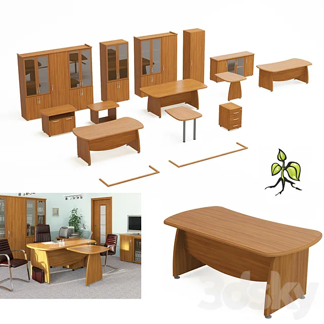 Set Office furniture “Orion” 3DSMax File