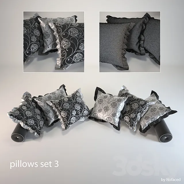 set pillows 3DSMax File