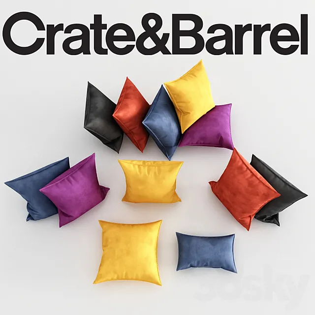 Set pillows “Branner”. Crate & Barrel 3DSMax File