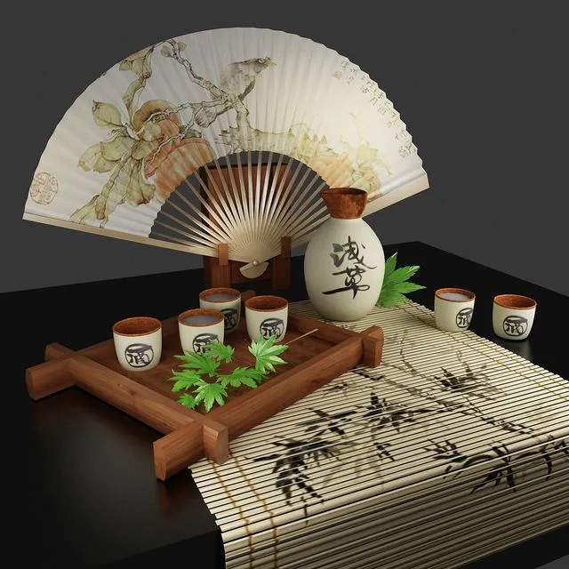 Set Sake 3dsMax Model