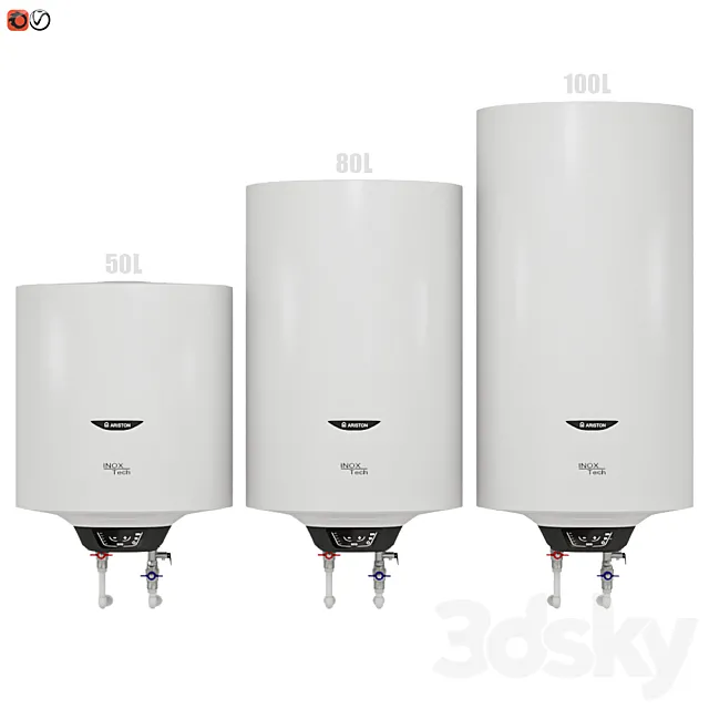 Set Water heater Water heater ARISTON PRO1 ECO INOX ABS PW 3ds Max