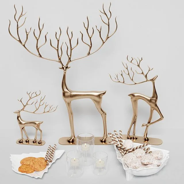 Set with deer 3dsMax Model