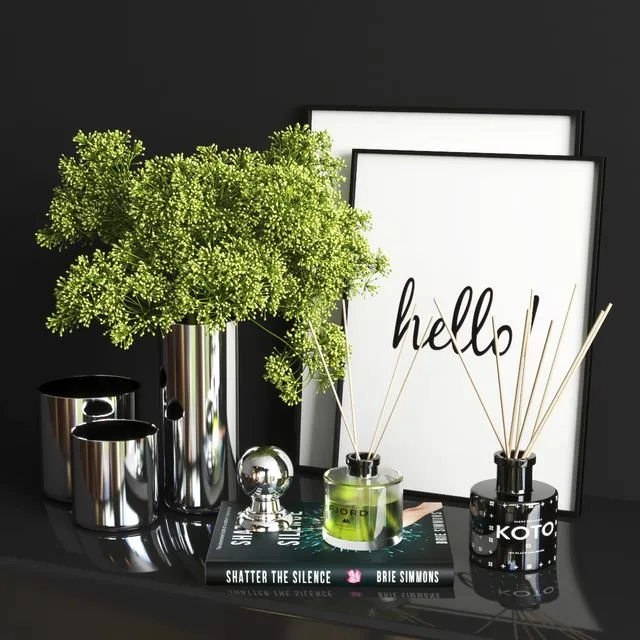 Set1214 -green and steel 3dsMax Model