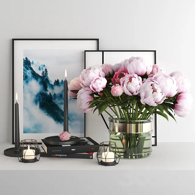 set952 -peony2 3ds Max
