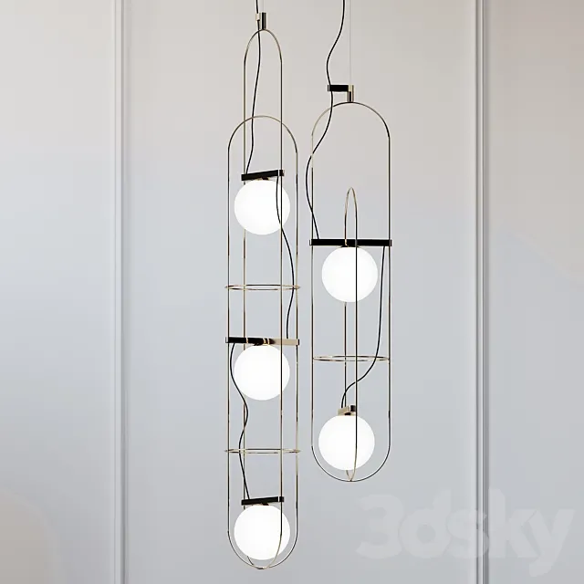 Setareh Pendant Lamp FontanaArte 3DSMax File