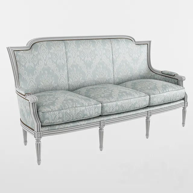 Seven Sedie Ottocento 3 Seater sofa Victoria 3ds Max