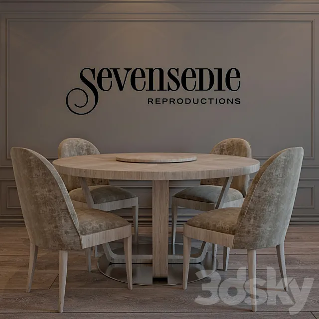 Seven Sedie Svezia & Ermione 3DS Max Model