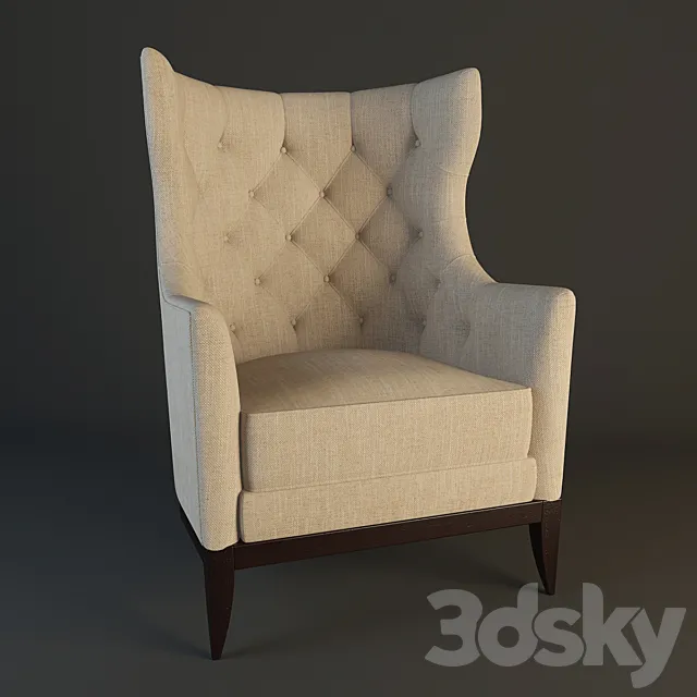 Sevensedie Armchair Queen 3DS Max Model