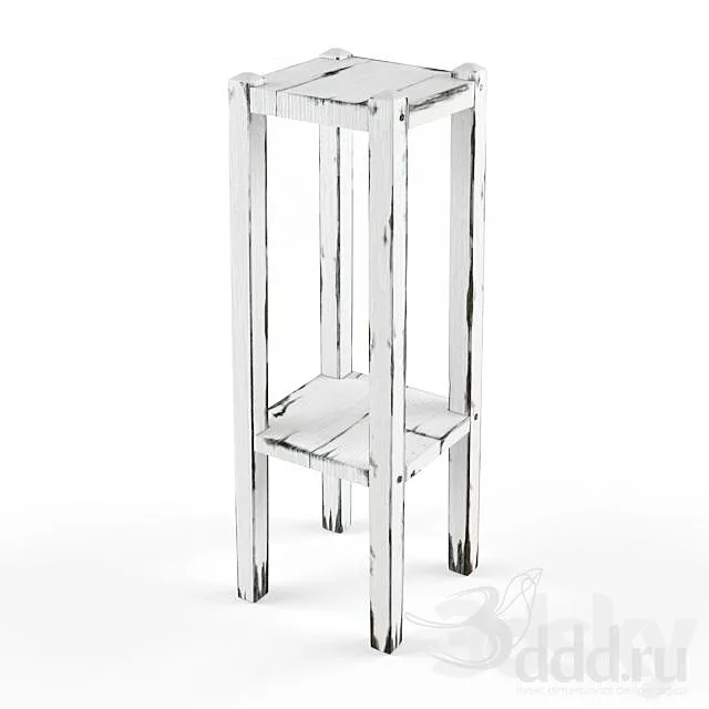 shabby chic cottage side table 3DSMax File