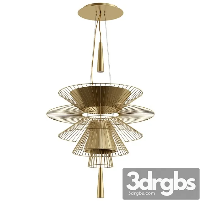 Shade metal chandelier