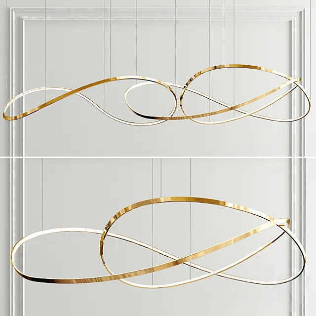 Shade ring chandelier 3DS Max Model