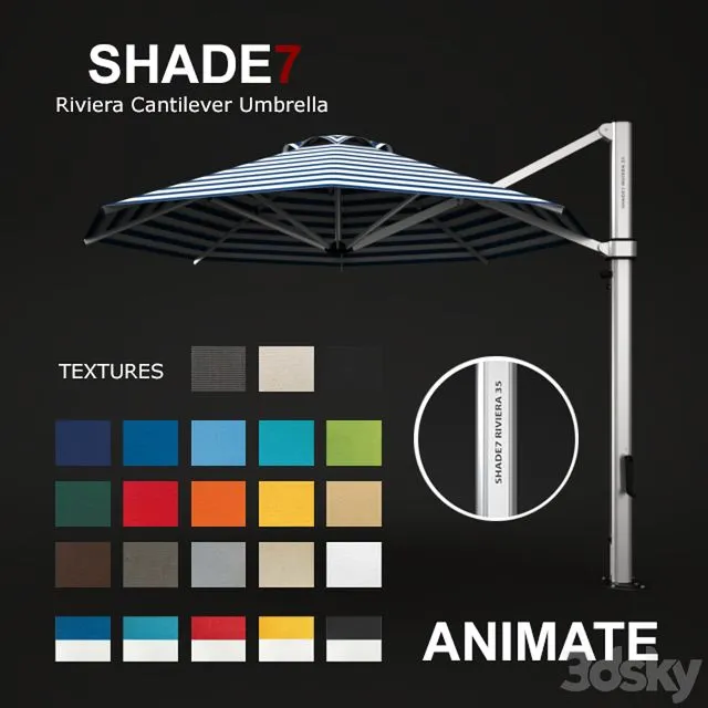 Shade7 RC Umbrella 3dsMax Model