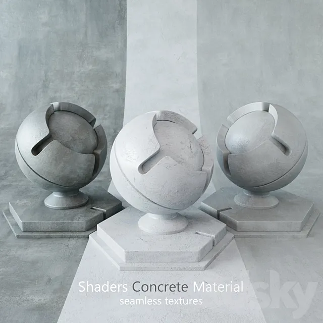 Shaders Concrete 6 3DSMax File