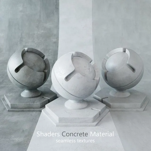 Shaders Concrete 6 3dsMax Model