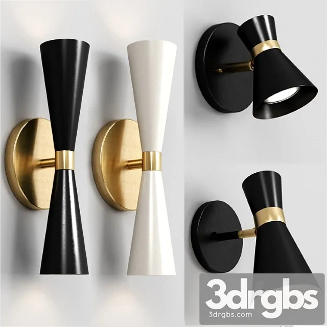 Shades Of Light Wall Sconce Set 3dsmax Download